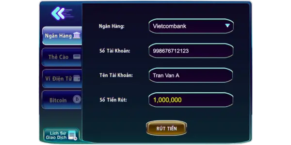 Rút tiền 789club | Hướng dẫn cách rút an toàn, nhanh chóng 1 Rút tiền 789club qua ngân hàng cực kỳ đơn giản